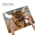 thumbnail image 2 of Lioness Charging Forward 1000-Piece Wooden Jigsaw Puzzle for Adults, Fun & Challenging Family Brain-Teaser, Perfect Home Decor & Gift, 2 of 7