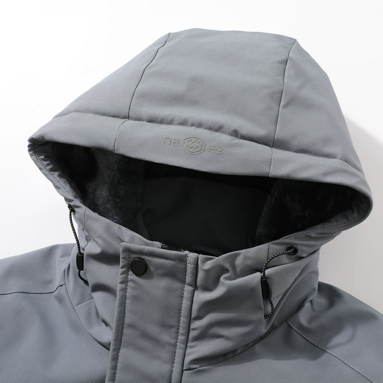 Winter Mens Fleece Jackets Thickened Turn-Down Collar Cotton