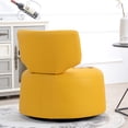 thumbnail image 2 of Stable & Silent Swivel Function - Spacious Yellow PU Chair for Comfortable Seating, 2 of 5
