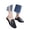 Black, variant on Women's Button Detail Slip On Sandals PVC Casual Low Heel Footwear Non Slip Outsole Breathable Upper for Spring Autumn Daily Wear Travel