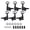 Black 3L3R, variant on Professional Locking Guitar Tuning Pegs Set, High Stability Machine Heads Tuners for Standard Acoustic and Electric Guitars (Black 6R, 6-Piece Pack / 10.2 x 8.4 cm)