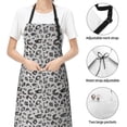 thumbnail image 6 of Fuzoiu Wild Animal Leopard Print Print Adjustable Waterproof Apron with Pockets,Waterproof Apron for Cooking, Gardening, and Art Projects, 6 of 8