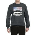 thumbnail image 2 of Wild Bobby, Ford Mustang Country USA 1964 Vintage American License Plate, Cars and Trucks, Unisex Crewneck Graphic Sweatshirt, Charcoal, Medium, 2 of 4