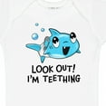 thumbnail image 4 of Inktastic Look Out I'm Teething Cute Shark Boys or Girls Baby Bodysuit, 4 of 5