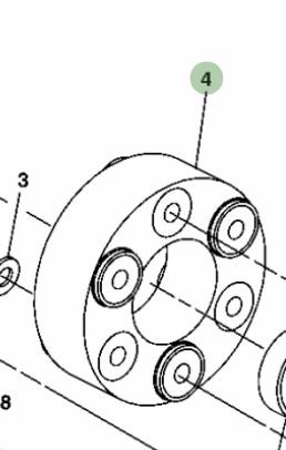 Isolatore Driveline John Deere – Ricambio Originale AM117829, Nuovo, Per Trattori E Macchine Agricole