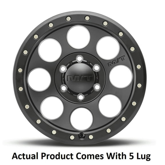 1 Mickey Thompson 17x9 5X5.00 -12 Classic Pro Black Satin Black with Zinc Bolts Wheel Rim