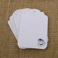 thumbnail image 2 of 100 PCS Gift Tags/ Hang Tags with Free Strings, Scalloped Tag Style Color Rectangular With Heart Punched, 2 of 5