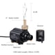 thumbnail image 3 of DECDEAL Bomba de agua sin escobillas DC12V ultra silenciosa Micro bomba de agua sin escobillas Irfora Bomba de fuente, 3 of 7