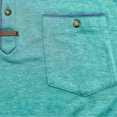 thumbnail image 4 of pstuiky Camisa de manga corta para hombre, Blusa de manga corta con cuello vuelto, bolsillos y botones de colores lisos para hombre camisas casuales para hombre s, 4 of 8