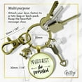 thumbnail image 5 of Nevertheless She Persisted Graduate Gutsy Goodness Bronze Keychain Graduation Tassel Charm Heart Arrow, 5 of 8