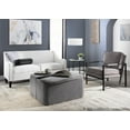 thumbnail image 5 of Lumisource Stout Contemporary Storage Ottoman in Grey Noise Fabric, 5 of 7