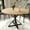 Oak, variant on Garvee Round Dining Table for 4-6, 47" Dining Table, Circle Table, Dining Room Table with Heavy Duty Metal Base, Round Kitchen Table for Kitchen Dinning Room, Black