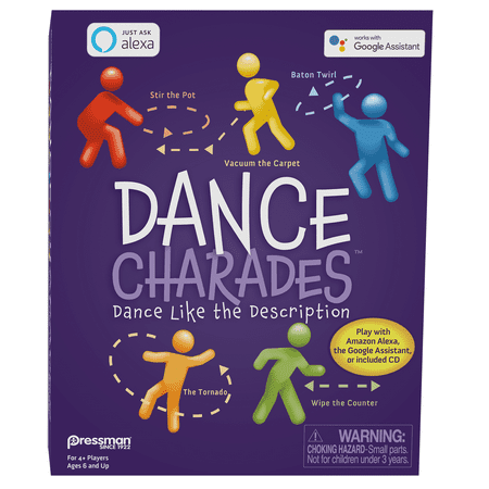 Pressman Toy Dance Charades Game: Can Be Played With Included CD, Alexa Skills or Google Assistant