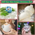 thumbnail image 5 of NOGIS 12 Pcs 3.15 Inch Christmas Fillable Ornaments Ball Clear Christmas Ornaments Filling Christmas Balls Plastic Christmas Ball Ornaments DIY Craft Clear Ball for Home Party Tree Decor（Round）, 5 of 7