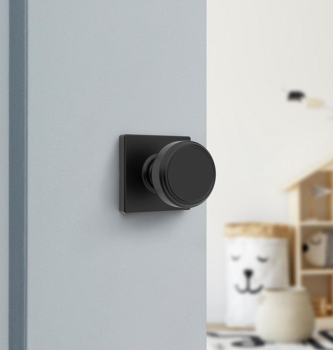 Kwikset 200MNKSQT-514 Maven Passage Door Knob Set - Black