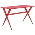 thumbnail image 2 of SAFAVIEH Chapman Modern Glam Cross Leg Writing Desk, Red, 2 of 6