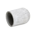 thumbnail image 7 of LuxenHome Speckled Gray and Off-White Textured Round Tapered 22-Inch Tall MgO Planter, Indoor and Outdoor, 7 of 7