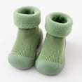 thumbnail image 1 of Calcetines de piso para bebé de otoño e invierno, zapatos de piso, zapatos y calcetines para bebé, niños pequeños, interior, fondo grueso, fondo suave fresco, terciopelo cálido, 1 of 6