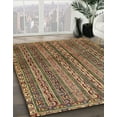 thumbnail image 3 of Ahgly Company Machine Washable Indoor Rectangle Abstract Red Brown Area Rugs, 6' x 9', 3 of 7