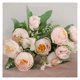 thumbnail image 1 of 1 ramo de 12 cabezas de Flores artificiales de peonía, rosa de té, Camelia, Flores falsas de seda for decoración DIY de hogar, jardín y boda, 1 of 9