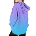 thumbnail image 4 of Girls Graphic Print Hooded Sweatshirt Long Sleeve Loose Fit Pullover Casual Athletic Wear For Youth And Teen Girls, 4 of 6