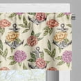 thumbnail image 5 of Ambesonne Flowers Valance & Curtain, Vintage Flower and Anchors, 55"x45", Multicolor, 5 of 7