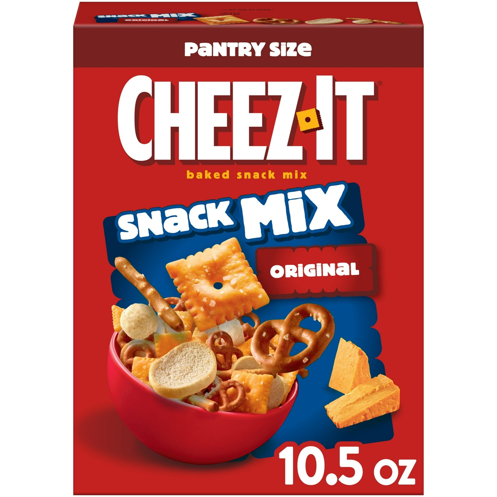 Cheez-It Classic Snack Mix, Lunch Snacks, 10.5 oz(3 Packs)