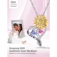 thumbnail image 5 of Sunflower Gifts for Women Birthstone necklace S925 sterling silver, 5 of 6
