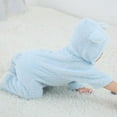 thumbnail image 4 of Newborn Baby Bear Warm Snowsuit, Fleece Cute Unisex Hooded Onesies Romper Jumpsuit Winter Clothes, 4 of 7