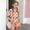 Pink, variant on CYRBOKO Girls Summer Outfit Sets, Casual Floral Print Elastic Waist Gift Kids Two-Piece Sets Purple Size 5-6 T