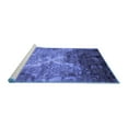 thumbnail image 2 of Ahgly Company Machine Washable Indoor Rectangle Abstract Blue Contemporary Area Rugs, 6' x 9', 2 of 4