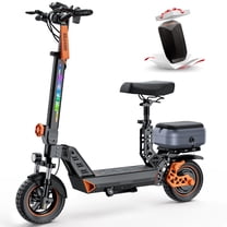 Electric Scooters for Adults, 31 Mile Range,28 MPH Top Speed, 1000W Folding E-Scooter with Seat & Storage Box,10" Off-Road Pneumatic Tires