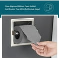 thumbnail image 4 of HAHDAXIA SMACK Brushed Nickel Recessed Toilet Paper Holder,Contemporary Hotel Style Wall Toilet Paper Holder - Recessed Toilet Tissue Holder Includes Rear Mounting Bracket, 4 of 7