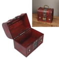 thumbnail image 1 of Caja de almacenamiento de joyería ANGGREK vintage Cofre del Tesoro Con asa Decorativa, 1 of 7