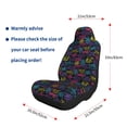 thumbnail image 5 of Yiaed Graffiti Art Print Car Seat Covers,Universal Auto Seats Protector Fits for Car,SUV Sedan,Truck,Automotive Seat Covers & Accessories-1, 5 of 9