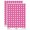 Hot Pink, variant on Skis and Poles Skiing Equipment and Gear 200+ Round Stickers - White - Gloss Finish - 0.50" Size