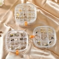 thumbnail image 3 of Earrings Storage Box High Capacity Dustproof Transparent Visible Multi-layer Jewelry Storage Case for Dresser, 3 of 8