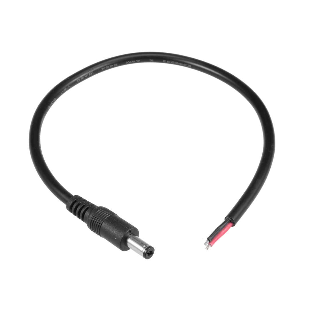 DC Power Pigtail Cable 30cm 10A Male Connectors for CCTV Camera 2.1mmx5