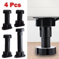 thumbnail image 2 of 4pcs Cabinet Legs Plinth Feet Adjustable Base Furniture Foot Carcase For Home, 2 of 3