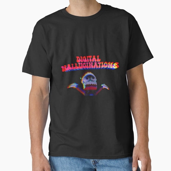 TADC Digital Hallucinations Surreal Circus Inspired Art Unisex T-Shirt, up to size 5XL