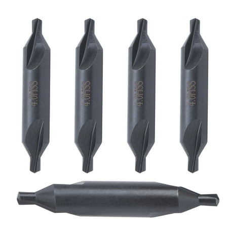 

5Pcs Center Drill Bit HSS AType for Die Stainless Steel AllGround Spiral Positioning 4mm