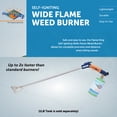 thumbnail image 5 of Flame King Self-Igniting Propane Weed Burner Torch, 30,000 BTU, Adjustable Flame, Silver/Blue/Orange (YSNPQ820S), 5 of 9