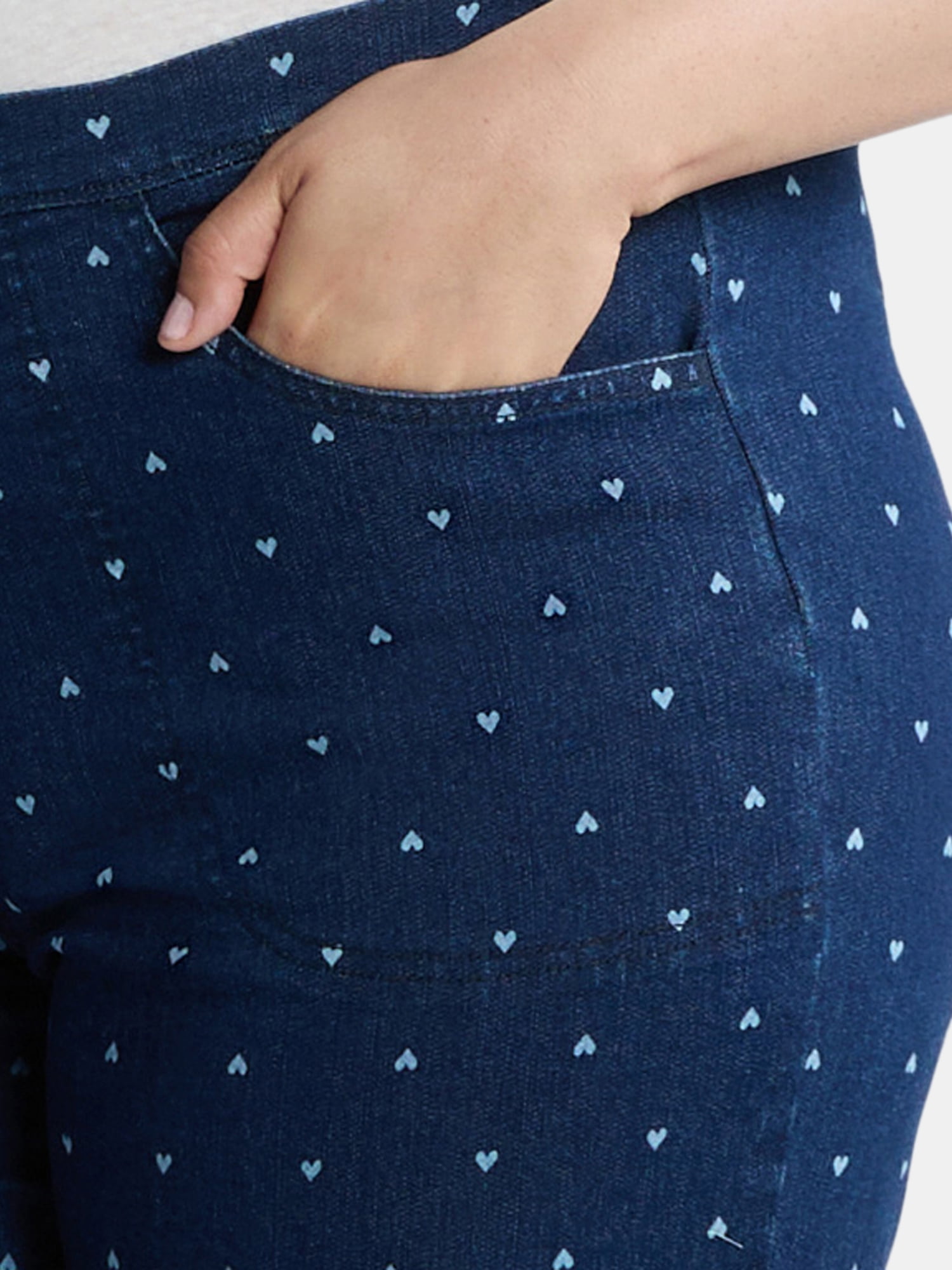 Just My Size Women's Plus Size Pull On 2 Pocket Stretch Capri, Sizes 0X-4X