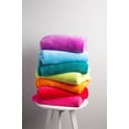 thumbnail image 2 of Contemporary Home Living Set of 2 Blue Rectangular Fleece Throw Blanket 60", 2 of 5