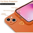 thumbnail image 4 of for iPhone 13 Case Cute Slim Shockproof Phone Case with Wireless Charging Support and Protection, Orange, 4 of 14