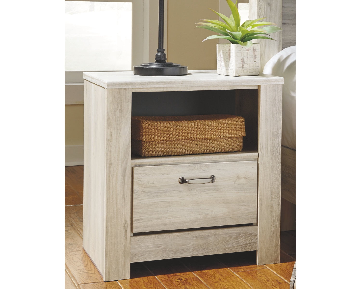 Signature Design by Ashley Bellaby Whitewash Nightstand