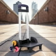 thumbnail image 3 of YIEMEEN 6 Wheels Backpack Trolley with Telescopic Handle Rolling Luggage Carts for Teens, 3 of 21
