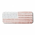 thumbnail image 1 of American Computer Mouse Pad, Vector Grunge Texture Flag of United States of America Illustration, Rectangle Non-Slip Rubber Mousepad Large, 31" x 12", White Blue and Vermilion, by Ambesonne, 1 of 2