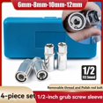 thumbnail image 4 of 4pcs Stud Extractor Set Broken Stud Removal Socket Metric Stud Remover Tool Drive Nut Remover Stud Puller, 4 of 5