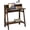 Amber Pine, variant on A-Frame Computer Desk in Black and French Oak Grey Finish